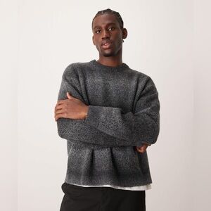 Men's Warm Handed Space Dye Oversized Knit Jumper